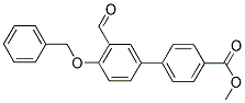 METHYL 4'-(BENZYLOXY)-3'-FORMYL[1,1'-BIPHENYL]-4-CARBOXYLATE Struktur