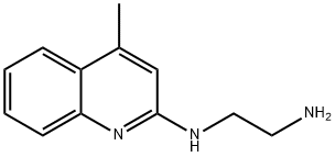 N1-(4-METHYL-QUINOLIN-2-YL)-ETHANE-1,2-DIAMINEDINITRATE Struktur