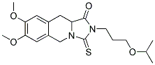 2-(3-ISOPROPOXYPROPYL)-7,8-DIMETHOXY-3-THIOXO-2,3,10,10A-TETRAHYDROIMIDAZO[1,5-B]ISOQUINOLIN-1(5H)-ONE Struktur