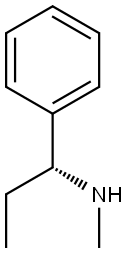 (R)-N-METHYL-1-PHENYLPROPAN-1-AMINE Struktur