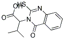 2-(2-MERCAPTO-4-OXOQUINAZOLIN-3(4H)-YL)-3-METHYLBUTANOIC ACID Struktur