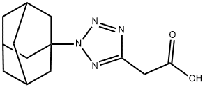 (2-ADAMANTAN-1-YL-2H-TETRAZOL-5-YL)-ACETIC ACID Struktur