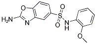 2-AMINO-N-(2-METHOXYPHENYL)-1,3-BENZOXAZOLE-5-SULFONAMIDE Struktur