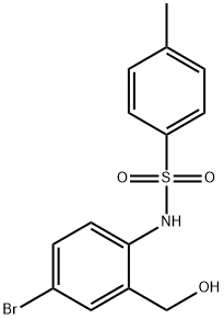 N-(4-BROMO-2-HYDROXYMETHYL-PHENYL)-4-METHYL-BENZENESULFONAMIDE Struktur