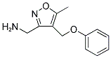 ([5-METHYL-4-(PHENOXYMETHYL)ISOXAZOL-3-YL]METHYL)AMINE Struktur