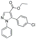 5-(4-CHLORO-PHENYL)-1-PHENYL-1H-PYRAZOLE-4-CARBOXYLIC ACID ETHYL ESTER Struktur