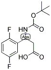 (R)-3-TERT-BUTOXYCARBONYLAMINO-3-(2,5-DIFLUORO-PHENYL)-PROPIONIC ACID Struktur