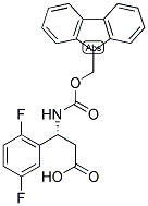 (R)-3-(2,5-DIFLUORO-PHENYL)-3-(9H-FLUOREN-9-YLMETHOXYCARBONYLAMINO)-PROPIONIC ACID Struktur