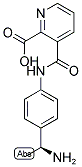 (S)-3-((4-(1-AMINOETHYL)PHENYL)CARBAMOYL)PICOLINIC ACID Struktur