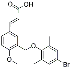 (2E)-3-(3-[(4-BROMO-2,6-DIMETHYLPHENOXY)METHYL]-4-METHOXYPHENYL)-2-PROPENOIC ACID Struktur