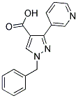 1-BENZYL-3-PYRIDIN-3-YL-1H-PYRAZOLE-4-CARBOXYLIC ACID Struktur