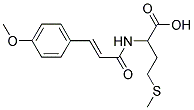 2-([(2E)-3-(4-METHOXYPHENYL)PROP-2-ENOYL]AMINO)-4-(METHYLTHIO)BUTANOIC ACID Struktur