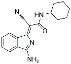 (2Z)-2-(3-AMINO-1H-ISOINDOL-1-YLIDENE)-2-CYANO-N-CYCLOHEXYLACETAMIDE Struktur