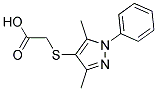 [(3,5-DIMETHYL-1-PHENYL-1H-PYRAZOL-4-YL)THIO]ACETIC ACID Struktur