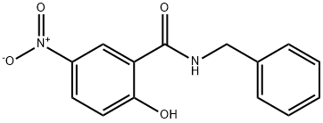 N-BENZYL-2-HYDROXY-5-NITROBENZENECARBOXAMIDE Struktur