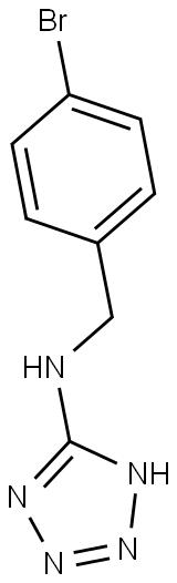 N-(4-BROMOBENZYL)-1H-TETRAZOL-5-AMINE Struktur