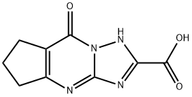 8-OXO-5,6,7,8-TETRAHYDRO-4H-CYCLOPENTA[D][1,2,4]-TRIAZOLO[1,5-A]PYRIMIDINE-2-CARBOXYLIC ACID Struktur