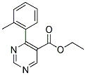 ETHYL-4-(2-METHYLPHENYL)-5-PYRIMIDINE CARBOXYLATE Struktur