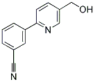 3-[5-(HYDROXYMETHYL)PYRIDIN-2-YL]BENZONITRILE Struktur