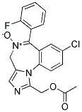 1-ACETOXYMETHYL-8-CHLORO-6-(2-FLUOROPHENYL)-4H-IMIDAZO[1,5-A][1,4]BENZODIAZEPINE 5-OXIDE Struktur