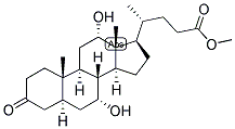 METHYL 3-KETO-7A,12ALPHA-DIHYDROXY-5A-CHOLANOATE Struktur