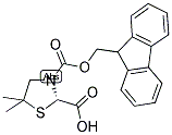 (S)-N-ALPHA-(9-FLUORENYLMETHYLOXYCARBONYL)-D-5,5-DIMETHYL-THIAZOLIDINE Struktur