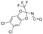 5,6-DICHLORO-2-ISOCYANATO-2-TRIFLUOROMETHYL-BENZO[1,3]DIOXOLE Struktur