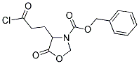 4-(2-CHLOROCARBONYL-ETHYL)-5-OXO-OXAZOLIDINE-3-CARBOXYLIC ACID BENZYL ESTER Struktur