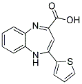 4-(2-THIENYL)-1H-1,5-BENZODIAZEPINE-2-CARBOXYLIC ACID Struktur