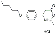 ETHYL 3-AMINO-3-[4-(PENTYLOXY)PHENYL]PROPANOATE HYDROCHLORIDE Struktur