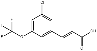 3-CHLORO-5-(TRIFLUOROMETHOXY)CINNAMIC ACID Struktur