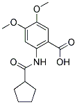 2-[(CYCLOPENTYLCARBONYL)AMINO]-4,5-DIMETHOXYBENZOIC ACID Struktur