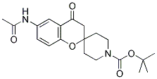 6-ACETYLAMINO-4-OXO-2-SPIRO(N-BOC-PIPERIDINE-4-YL)-BENZOPYRAN Struktur