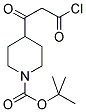 4-(CHLOROCARBONYL-ACETYL)-PIPERIDINE-1-CARBOXYLIC ACID TERT-BUTYL ESTER Struktur