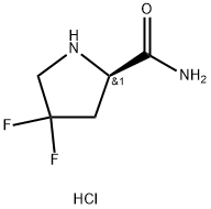 4,4-DIFLUORO-D-PROLINAMIDE HYDROCHLORIDE Struktur