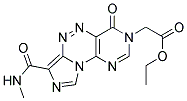 ETHYL [7-[(METHYLAMINO)CARBONYL]-4-OXOIMIDAZO[5,1-C]PYRIMIDO[4,5-E][1,2,4]TRIAZIN-3(4H)-YL]ACETATE Struktur