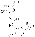 N-[2-CHLORO-5-(TRIFLUOROMETHYL)PHENYL]-2-(2-IMINO-4-OXO-1,3-THIAZOLIDIN-5-YL)ACETAMIDE Struktur