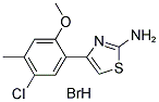 4-(5-CHLORO-2-METHOXY-4-METHYLPHENYL)-1,3-THIAZOL-2-AMINE HYDROBROMIDE Struktur