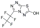 3-(1,1,2,2,2-PENTAFLUOROETHYL)[1,2,4]TRIAZOLO[3,4-B][1,3,4]THIADIAZOL-6-OL Struktur