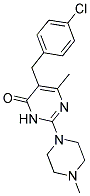 5-(4-CHLOROBENZYL)-6-METHYL-2-(4-METHYLPIPERAZIN-1-YL)PYRIMIDIN-4(3H)-ONE Struktur