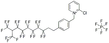 2-CHLORO-1[4-(1H,1H, 2H, 2H-PERFLUORO-9-METHYLDECYL)BENZYL]PYRIDINIUM HEXAFLUOROPHOSPHATE Struktur