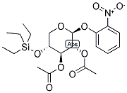 2'-NITROPHENYL 2,3-DI-O-ACETYL-4-O-TRIETHYLSILYL-BETA-D-XYLOPYRANOSIDE Struktur