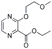 3-(2-METHOXY-ETHOXY)-PYRAZINE-2-CARBOXYLIC ACID ETHYL ESTER Struktur