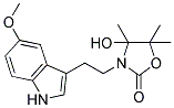 2-OXAZOLIDINONE, 4-HYDROXY-3-[2-(5-METHOXY-1H-INDOL-3-YL)ETHYL]-4,5,5-TRIMETHYL- Struktur