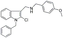 (1-BENZYL-2-CHLORO-1H-INDOL-3-YL)-N-(4-METHOXYBENZYL)METHANAMINE Struktur