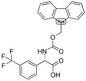 (S)-[(9H-FLUOREN-9-YLMETHOXYCARBONYLAMINO)]-(3-TRIFLUOROMETHYL-PHENYL)-ACETIC ACID Struktur