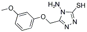 4-AMINO-5-[(3-METHOXYPHENOXY)METHYL]-4H-1,2,4-TRIAZOLE-3-THIOL Struktur