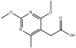 (2,4-DIMETHOXY-6-METHYL-PYRIMIDIN-5-YL)-ACETIC ACID Struktur