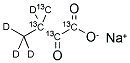 2-KETO-3-(METHYL-D3)-BUTYRIC ACID-1,2,3,4-13C4,3-D1 SODIUM SALT Struktur