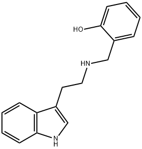 2-([2-(1H-INDOL-3-YL)-ETHYLAMINO]-METHYL)-PHENOL Struktur